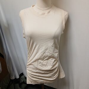 Sleeveless Cream Top